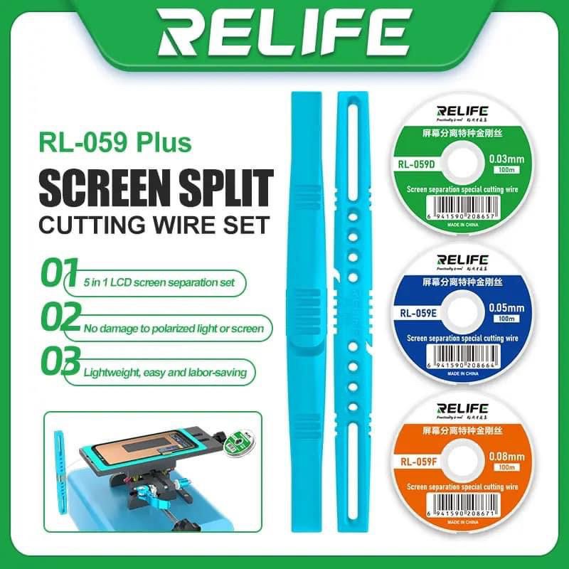 Rl-059 Plus 5 in 1 สายตัดแยกหน้าจอ LCD 0.03 0.05 0.08 มม. สําหรับซ่อมแซมโทรศัพท์มือถือ