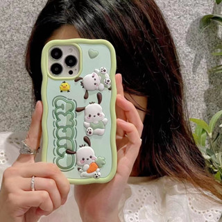 ✨สไตล์ใหม่✨เคสไอโฟน 14 Pro Max  เคส for 11 12 13 Pro Max เคสพกพาสะดวก การ์ตูน วัสดุซิลิโคนอ่อน iPhone 13 Case