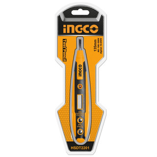 INGCO ไขควงเช็คไฟ ดิจิตอล AC100-500V ขนาด 135 มม. รุ่น HSDT2201 ( Digital Voltage Tester / Test Pencil ) ไขควงลองไฟ