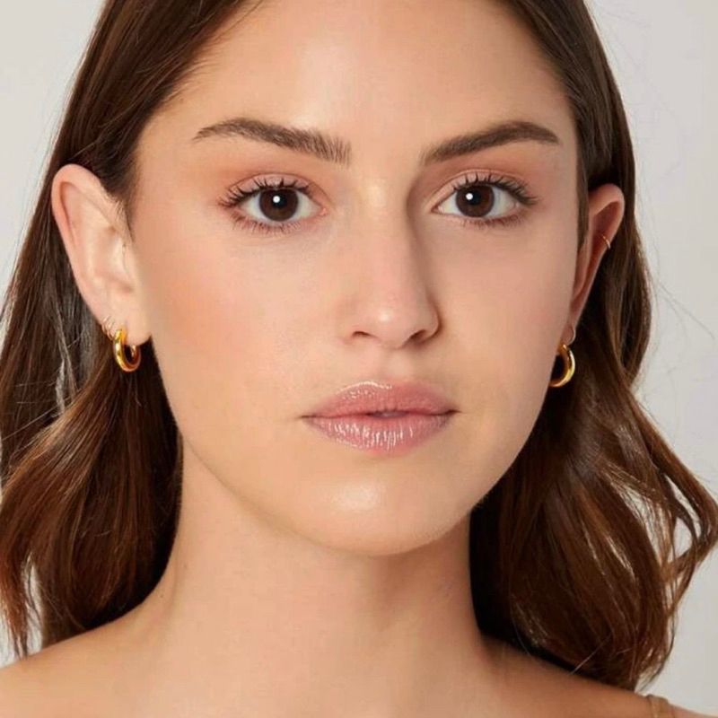 14K gold plated minimalist earrings