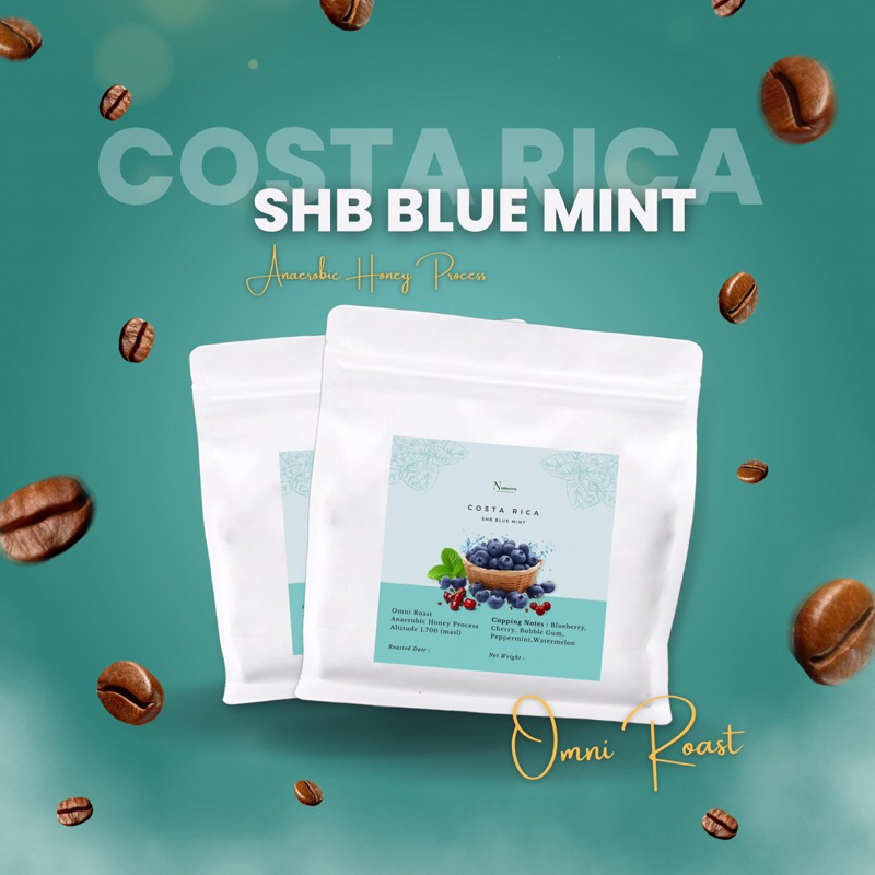 เมล็ดกาแฟ Costa Rica SHB Blue Mint - Omni Roast (Medium to Light)