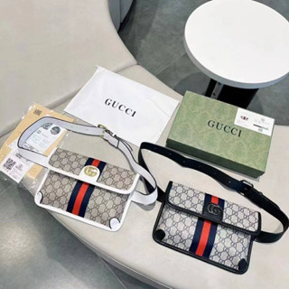 #พร้อมส่ง  กระเป๋า Gucci คาดเอว งานปั้ม งานสวยพร้อมกล่อง