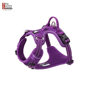 TRUELOVE รัดอกสุนัข HARNESS EASY NECK OPEN - สี CAMOU/PURPLE