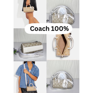 Coach พร้อมส่งของแท้ 100 %  Lacey Crossbody In Signature Canvas CK689