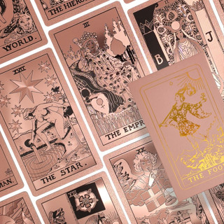 Gold Foil Tarot PINK ไพ่ทาโรต์พลาสติกคลาสสิก กรอบพิงค์โกลด์ ไพ่ทาโรต์ ไพ่ทาโร่ ไพ่ทาโร่แท้ ไพ่ทาโร่น่ารัก สวย ไพ่ยิปซี