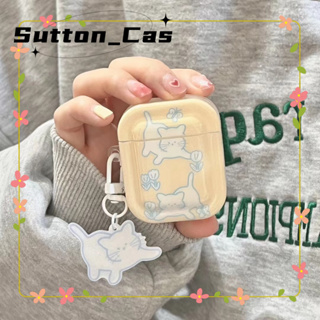 ❤️ส่งของขวัญ❤️ เคสแอร์พอด 1 2 แมว การ์ตูน กราฟฟิตี เคส AirPods 3 pro สไตล์คู่รัก ฤดูร้อน case for AirPod Pro2 AirPods ge