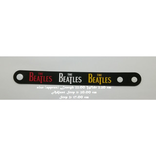 สร้อยข้อมือยาง The Beatles กําไลยางซิลิโคน แฟชั่น วงดนตรี กันน้ำ  silicone rubber wristband bracelet