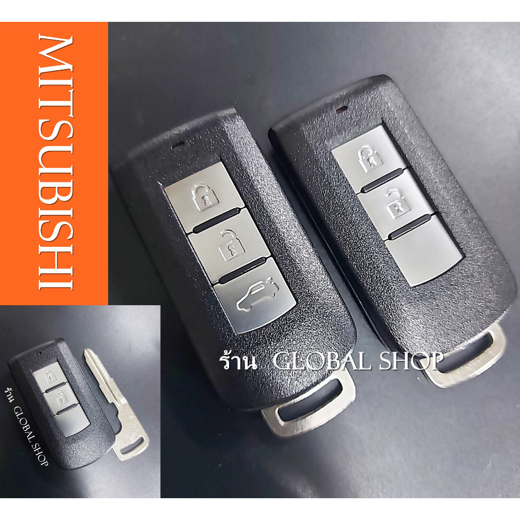 กรอบรีโมท Mitsubishi รุ่น 2 - 3 ปุ่ม พร้อมดอก มิตซู สามารถใช้แทนกรอบรีโมทศูนย์ได้