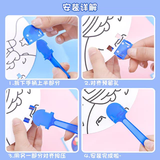 พัดระบายสี พัดระบายสี diy พัดระบายสีเด็ก พัด DIY ระบายสีเด็ก ของเล่นเสริมพัฒนาการ ของเล่นงานประดิษฐ์ ของเล่นศิลปะ