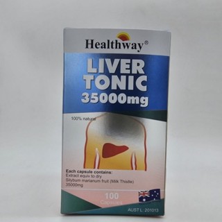 🍀บำรุงตับ Healthway Liver Tonic 35000 mg. 100 เม็ด ดีท็อกซ์ตับ