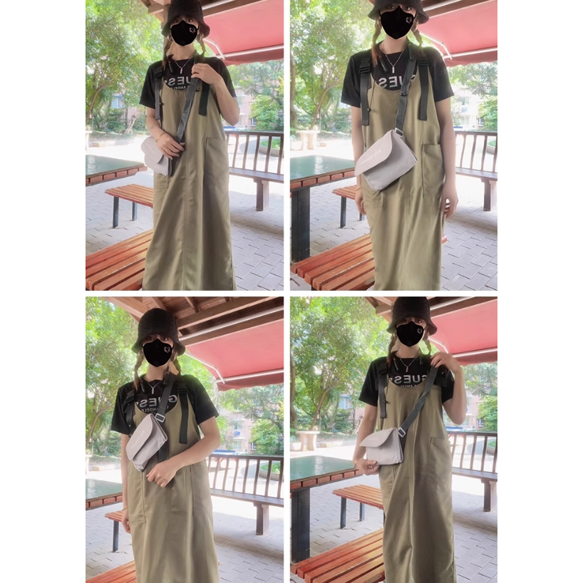 กระเป๋าสะพาย คาดอก ปรับใช้คาดเอว สะพายข้างได้ 2 สีสินค้าพร้อมส่งเลยจ้า