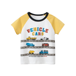 27kids เสื้อยืดเด็ก 9512 VEHICLE CARS