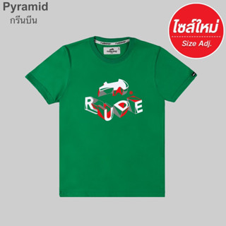 rudedog เสื้อยืด รุ่น Pyramid ปรับไซส์ใหม่ มีถึง 2XL ของแท้ (ราคาตัวละ)