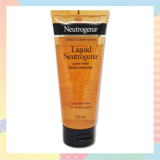 เจลล้างหน้า Liquid Neutrogena Pure Mild Facial Cleanser Fragrance-free 100 ml นูโทรจีนา ลิควิด สูตรไม่มีน้ำหอม