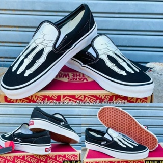 รองเท้า Vans Slip On กระดูกมือ ใส่ได้ทั้ง ชาย หญิง ส่งฟรี