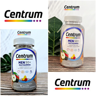 [Centrum] Silver Men 50 + Multigummies, Fruit Flavors 80 Or 140 Gummies เซนทรัม วิตามินรวม สำหรับชายวัย 50 ปีขึ้นไป