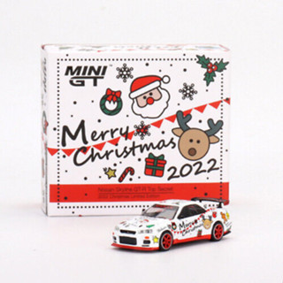 Nissan Skyline GT-R (R34) Top Secret 2022 Christmas 1:64 (MINI GT)