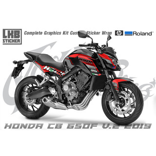 สติ๊กเกอร์แต่งลายรถ Honda CB 650F V.2 2018 ลาย HSBK