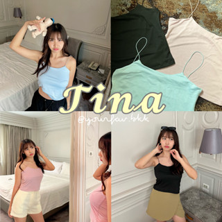 TINA TOP เสื้อสายเดี่ยวสปาเก็ตตี้