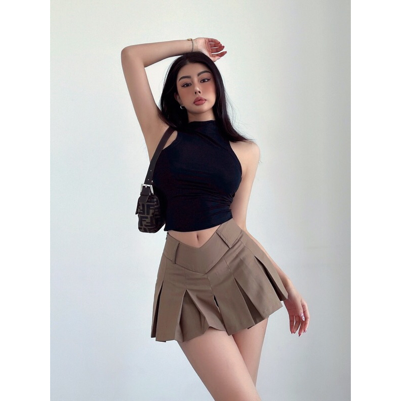 กระโปรงเทนนิส BunnyJ. พรีสสั้น ผ้าดีงานCustomสไตล์เกาหลี  มีซับในตัว เหมือนในMV Super shy Newjeans พร้อมส่งจากไทย ราคา ถูกที่สุด ดีลบีเคเค แกลเลอรีภาพที่ 7