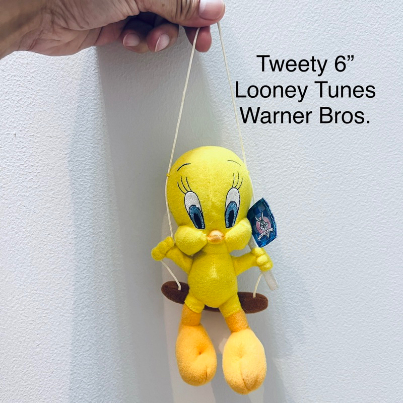 #ตุ๊กตา #นก #ทวิตตี้ #Warner Brothers #baby #Tweety #Bird #Looney #Tunes #6นิ้ว #ป้ายชัด #ลิขสิทธิ์แ