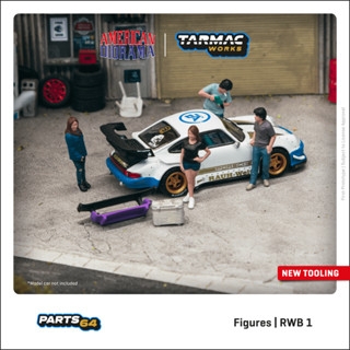 Tarmac Works 1/64 PARTS64 Figures Set RWB 1