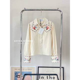 เสื้อเชิ๊ตงานลินินญี่ปุ่น เกรด Hi-end ปักแบบจุกๆ ไปเลยค้าาาา !!!