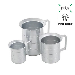 PRO CHEF MEASURES ถ้วยตวงอลูมิเนียม ความจุ 0.5-3.8 ลิตร รุ่น PRC1-KK-AM