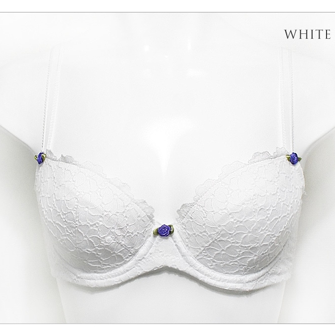 Annebra บราเสริมทรง ตะขอหลัง ทรง1/2เต้า มีโครง เสริมฟองน้ำ Extra Lift Foam Bra รุ่น AB1-503 สีขาว