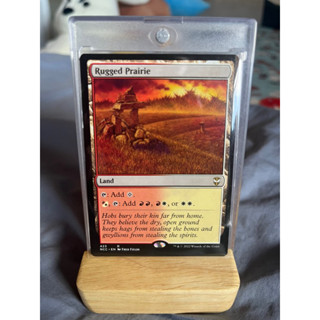 การ์ด MTG Rugged Prairie Land Magic the gathering EDH รุ่น NCC สภาพ Nm