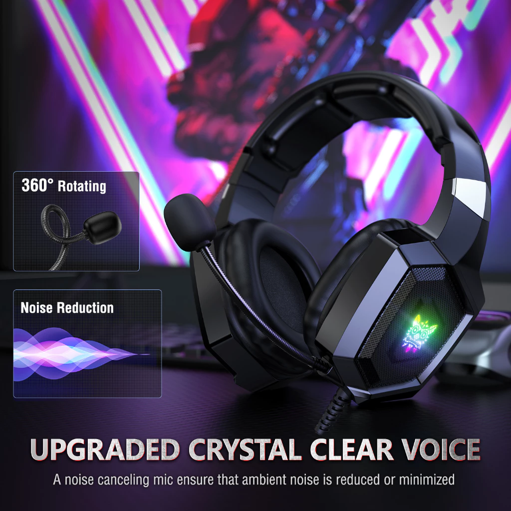 ONIKUMA K8 RGB Gaming Headset PC/Mobile/PS4/XBOX/Nintendo thumbnail 4