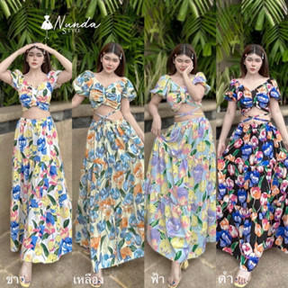 Fashion young Set 2 ชิ้นลายดอกทิวลิป