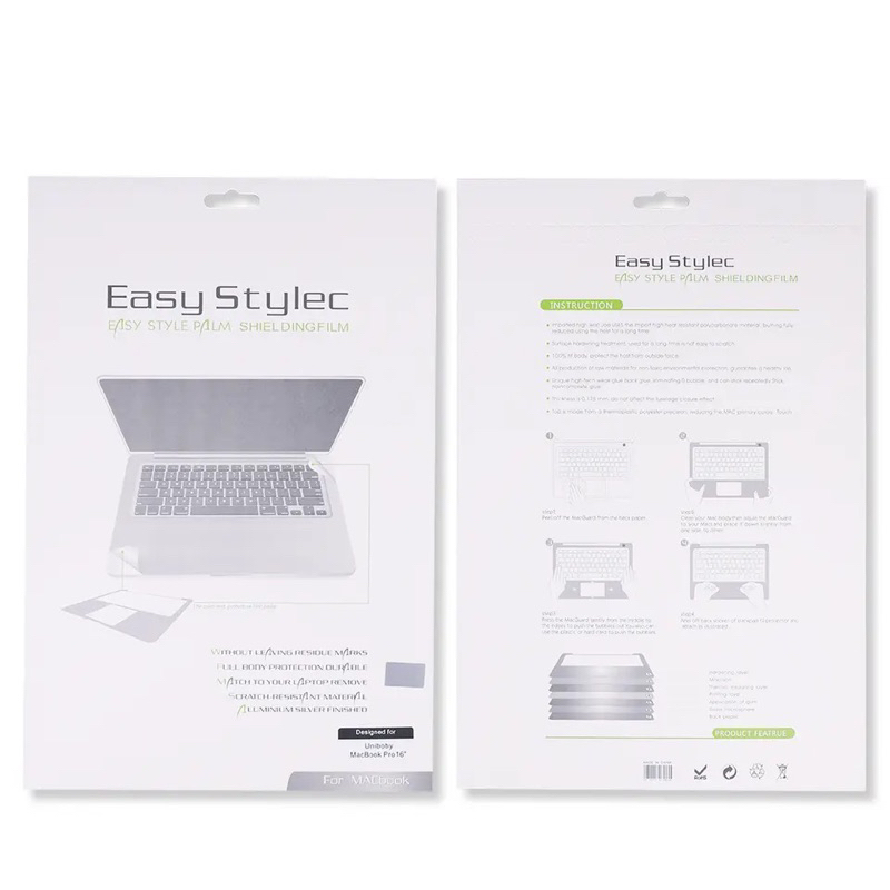 สติ๊กเกอร์กันรอยแมคบุ๊ค PVC 3M For MacBook Air 15.3 M4 M2 M3 2023-2025 A3241 A2941 A3114 Sticker