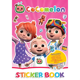 Cocomelon : Sticker Activity Book Welcome to the CoComelon sticker book 4 Play Scenes and Over 50 Reusable Stickers