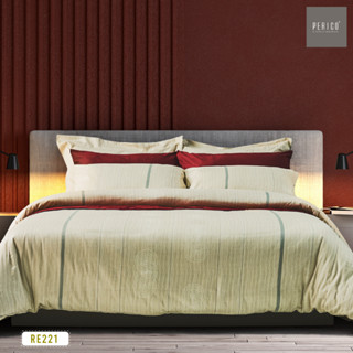 PERICO รุ่น Regal RE ชุดผ้าปูที่นอน 5 ฟุต มี 3 ชิ้น (ไม่รวมนวม) Cotton sateen 100%