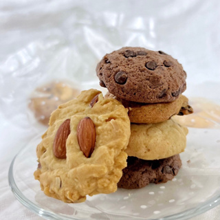 [OMMA’s Cookies] คุกกี้ลูกเกด ข้าวโอ้ต ช้อกโกแลตชิพ อัลมอนด์ หอมเนย หวานน้อย