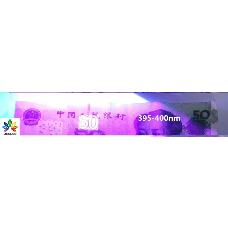 LED HIGH POWER 1W UV 395-400nm สีม่วงจางๆ chip ใหญ่ เกรด A