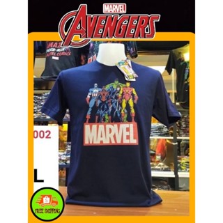 เสื้อMarvel ลาย ทีม Avengers สีดำ (MVX-002)