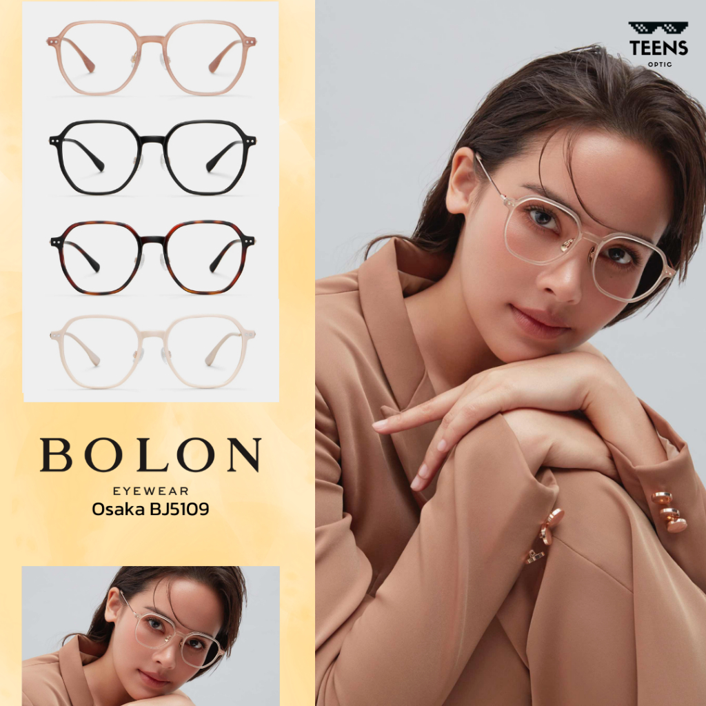 BOLON Osaka BJ5109 แว่นญาญ่า แว่นกรองแสง กรอบสายตา โบลอง