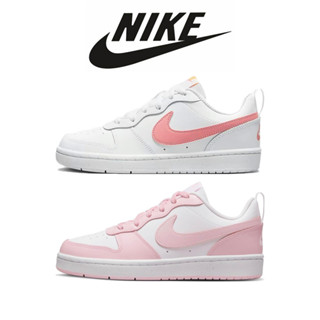 Nike Court borough Low 2 รองเท้ากระดานเตี้ยกันลื่นและทนต่อการสึกหรอรองเท้าลําลองผู้หญิง