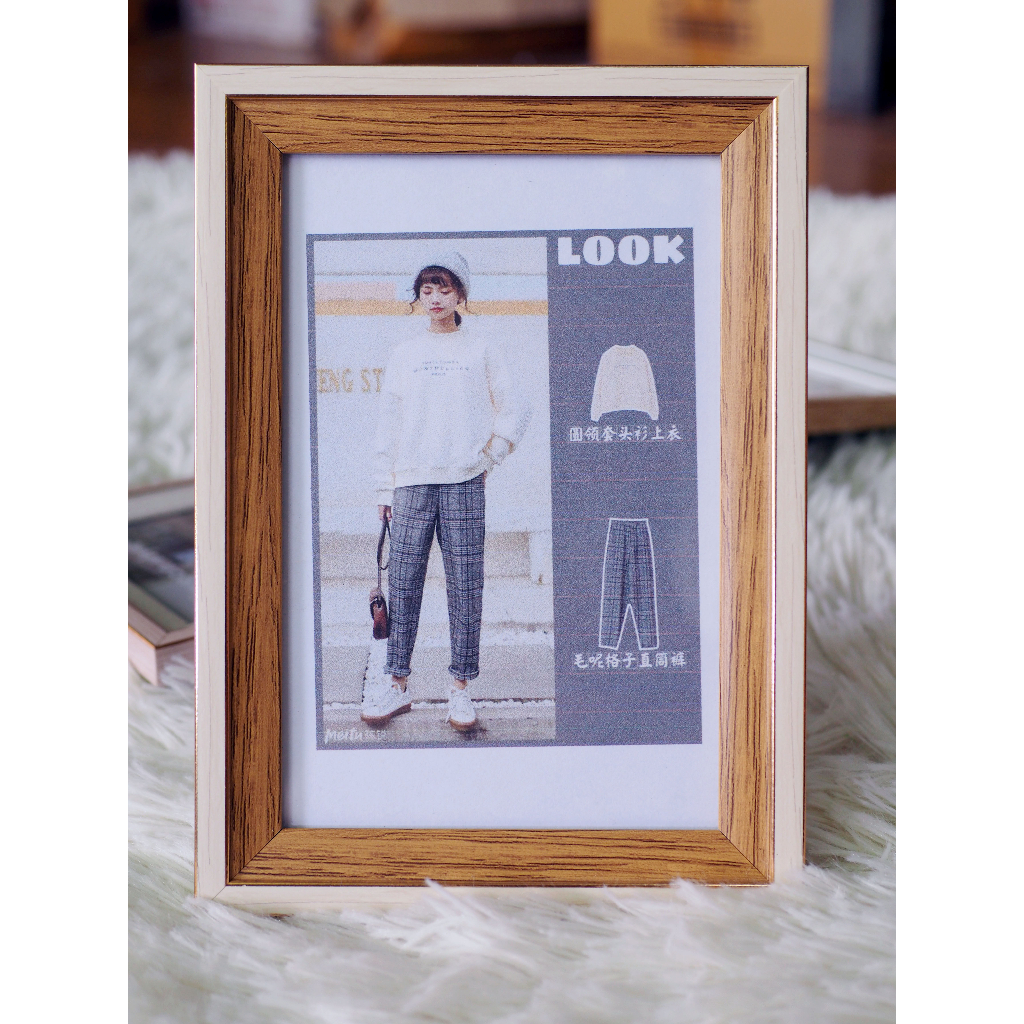 กรอบเกียรติบัตร กรอบรูปเกาหลี A4 กรอบรูปกระจก ตกแต่งบ้าน **เฉพาะกรอบ ไม่รวมรูป** ราคา ถูกที่สุด ดีลบีเคเค แกลเลอรีภาพที่ 4