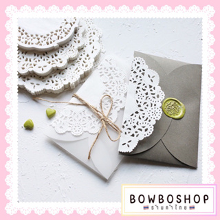 BowboShop🎀 5แผ่น/เซ็ท กระดาษDIY กระดาษลูกไม้ สำหรับตกแต่ง DIY 🇹🇭พร้อมส่งจากไทย🇹🇭