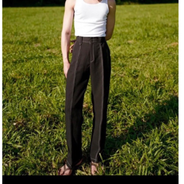 กางเกงลายเส้น kacha x kreen studio size 2xl