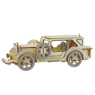 &gt;&gt;พร้อมส่ง&lt;&lt;จิ๊กซอว์ไม้ 3 มิติ รถโบราณ Fort Vintage Car 3D Wooden Puzzles