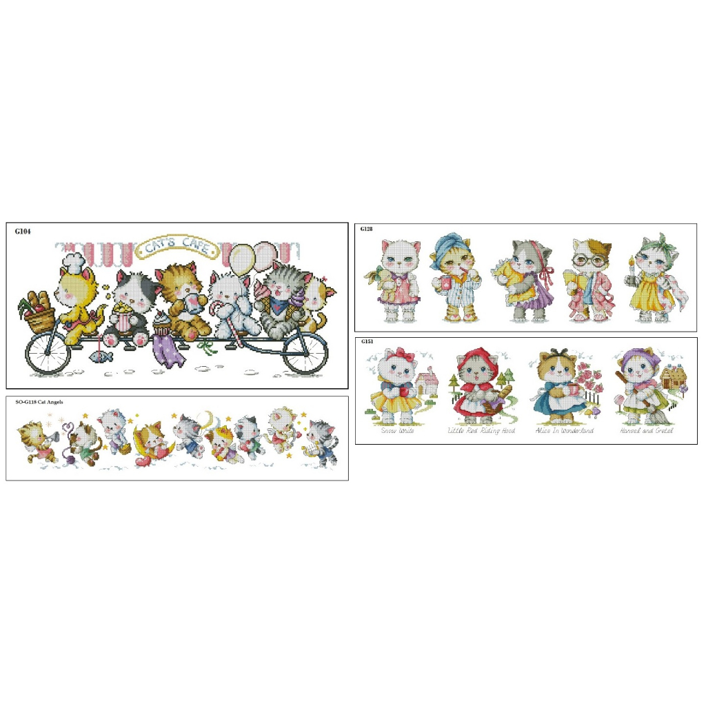 ครอสติช-ไม่พิมพ์ลาย-G102,115,134,143,144,145,157,175,179 พร้อมส่ง