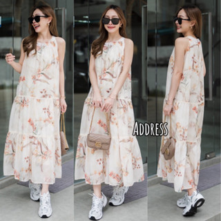 🌈🌿🌸🌺🌼🧡❤️🇰🇷 Floral Sleeveless Maxi Dress