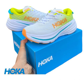 Hoka One One Mens Bondi X Running Shoes (Size40-45) White Green