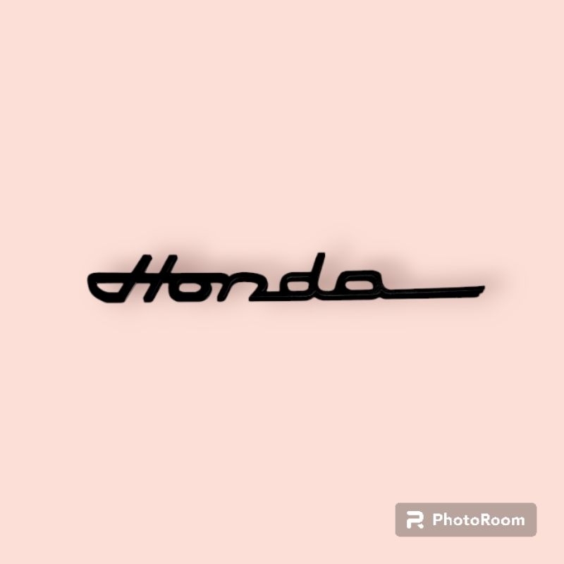 โลโก้ Honda vintage Emblem สี ดำ ทอง