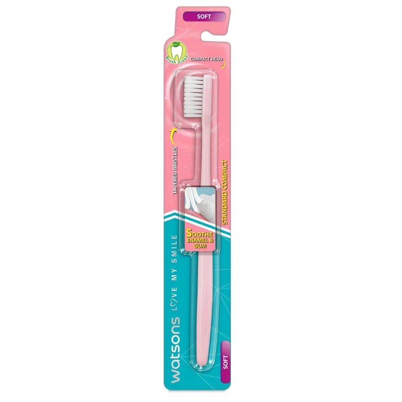 WATSONS วัตสัน แปรงสีฟัน สแตนดาร์ด คอมแพ็ค (ซอฟท์) 1ด้าม