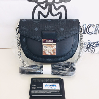 MCM #Patricia Mini Visetos Crossbody Bag  MCM “Patricia” crossbody bag in signature Visetos coated canvas. Removable cro